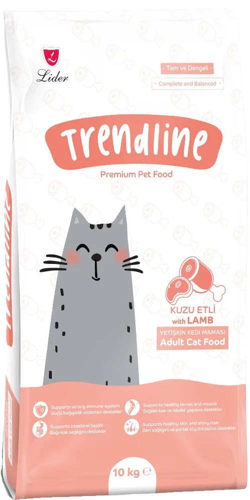 Kuzu Etli Yetişkin Kedi Maması ambalajı, 10 kg